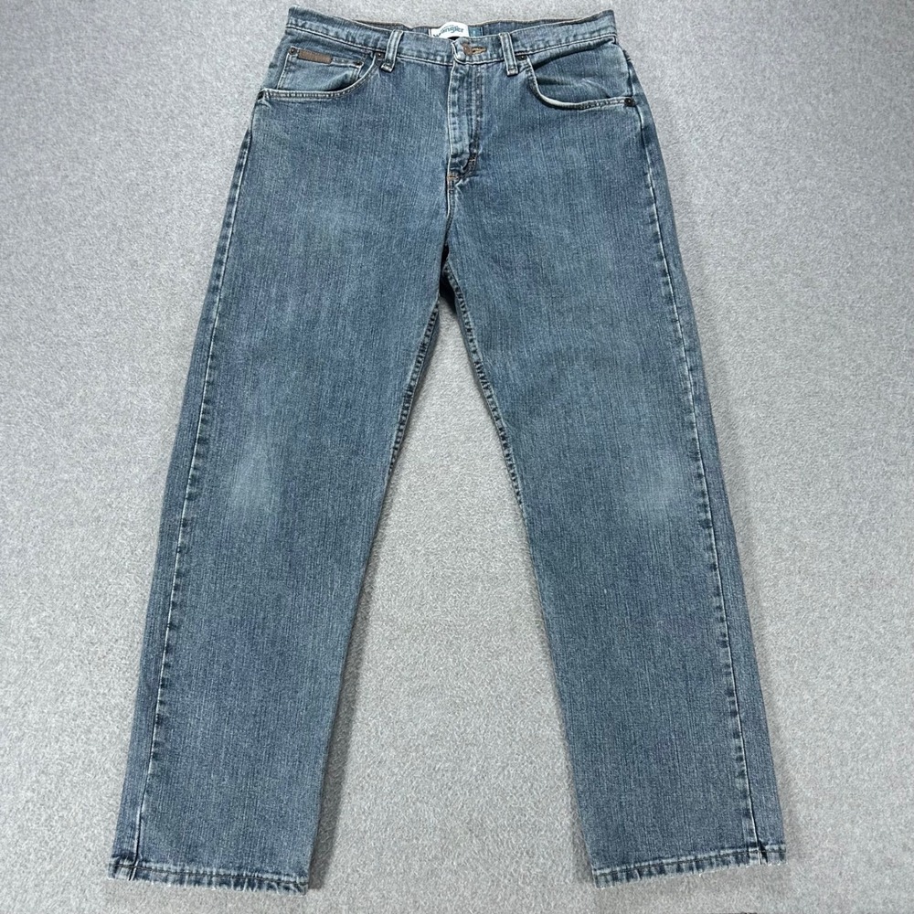 Wrangler Jeans Relaxed Fit Mens 32x29 Blue Denim Workwear Casual